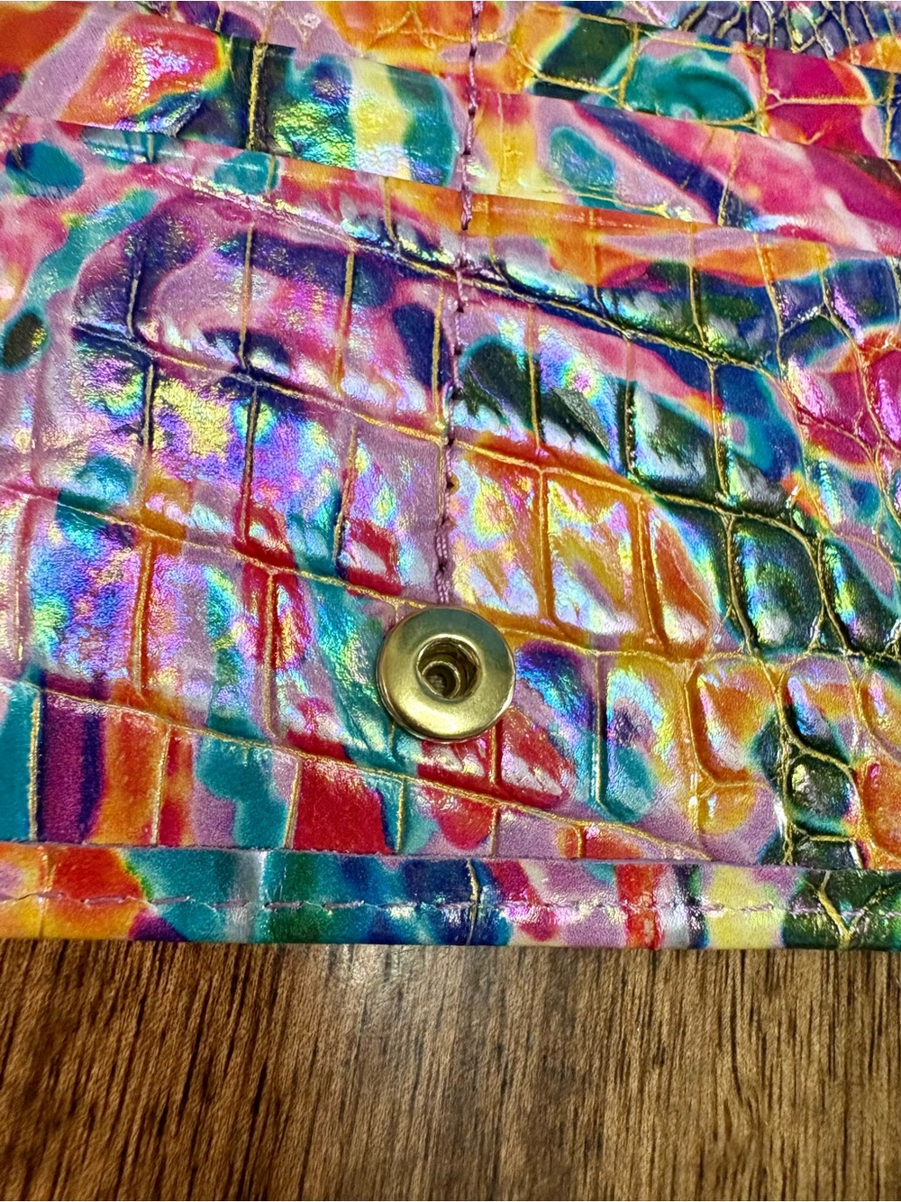 **SOLD**Brahmin NWOT Ady - Rainbow Reef - Iridescent - Holographic - FRONT EYE - Picture 9 of 13
